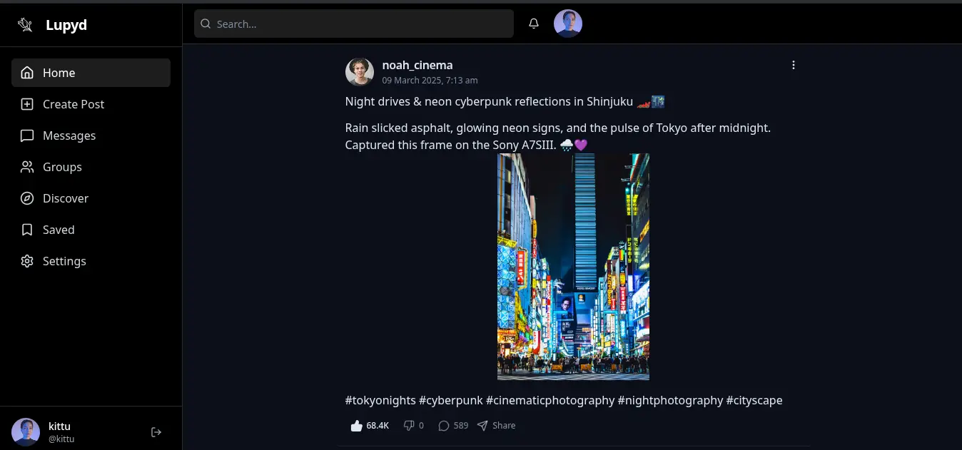 Lupyd Collaboration Interface